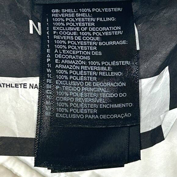 The North Face Reversible Winter Jacket Girls Hooded Soft White Coat 10/12 M - Picture 9 of 10